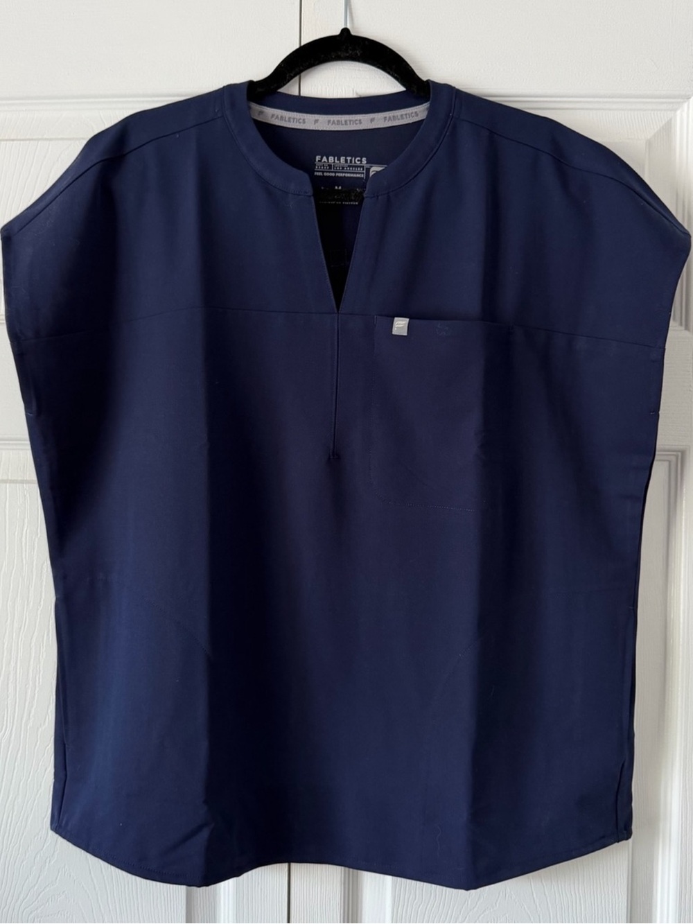 Fabletics Navy Blue Scrub Top